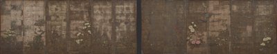 Bloemen van de seizoenen, Schermen (zes-panel), 1600-1630 door Tawaraya Sotatsu